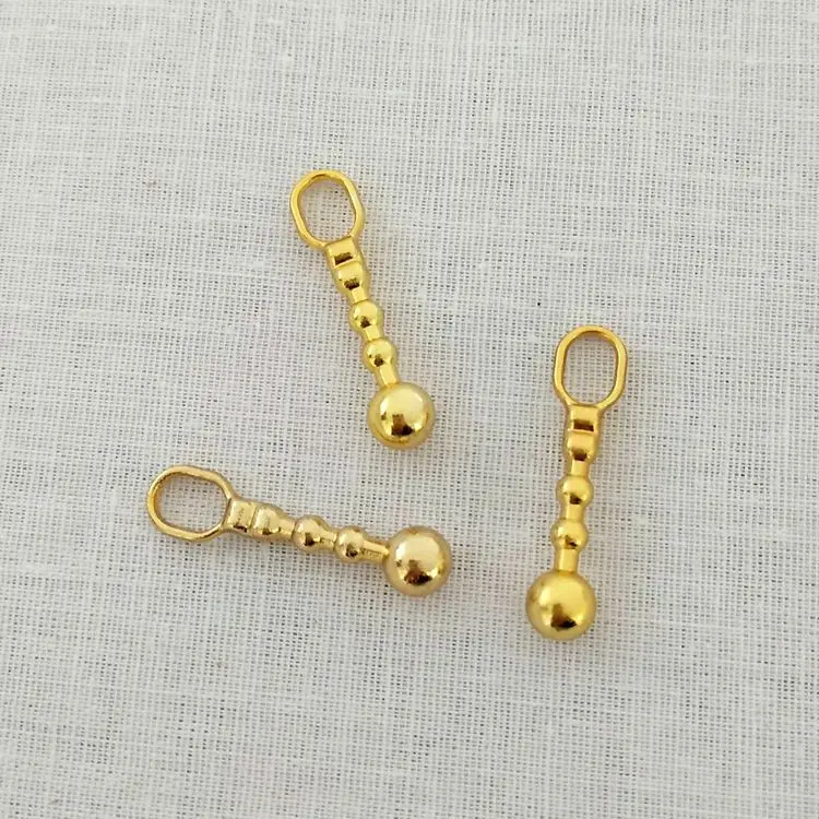 Gold Meetee, 30 шт., 3#25 мм, металлическая сумка на молнии, бронзовая подвеска, сделай сам, кошелек, куртка для ремонта, подвеска на молнии, аксессуары ZT017 - Цвет: Gold