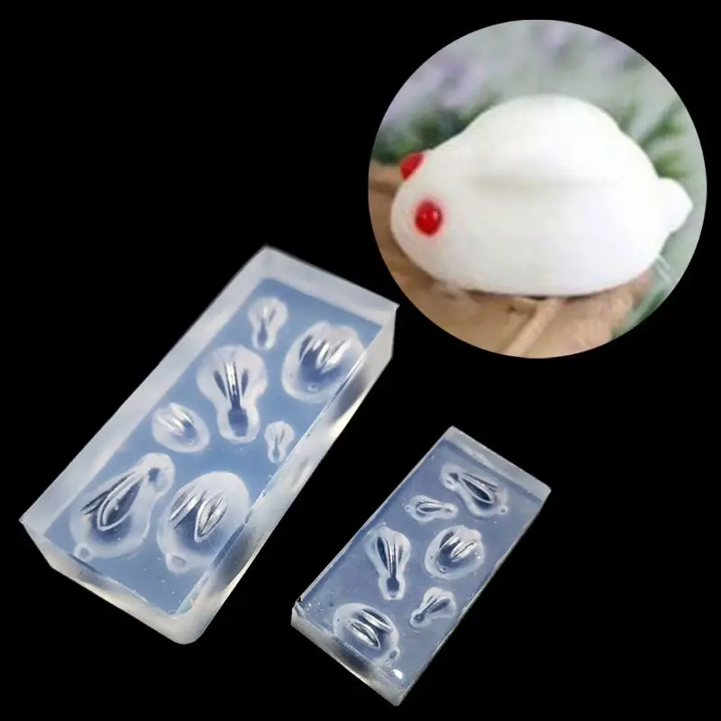 Handmade Cute 3D Rabbit Pendant Silicone Resin Casting Mold Bunny Epoxy Jewelry Making Tools Art Craft | Украшения и аксессуары