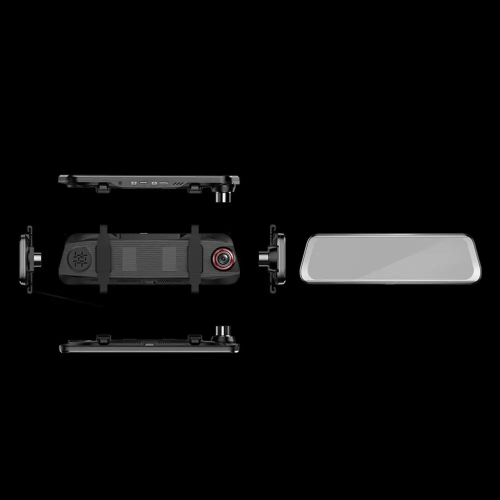 T11 ADAS Dash Cam 9,66 дюймов ips Touch WDR Автомобильное зеркало заднего вида DVR камера 1080p 720p двойной объектив вождения видео рекордер