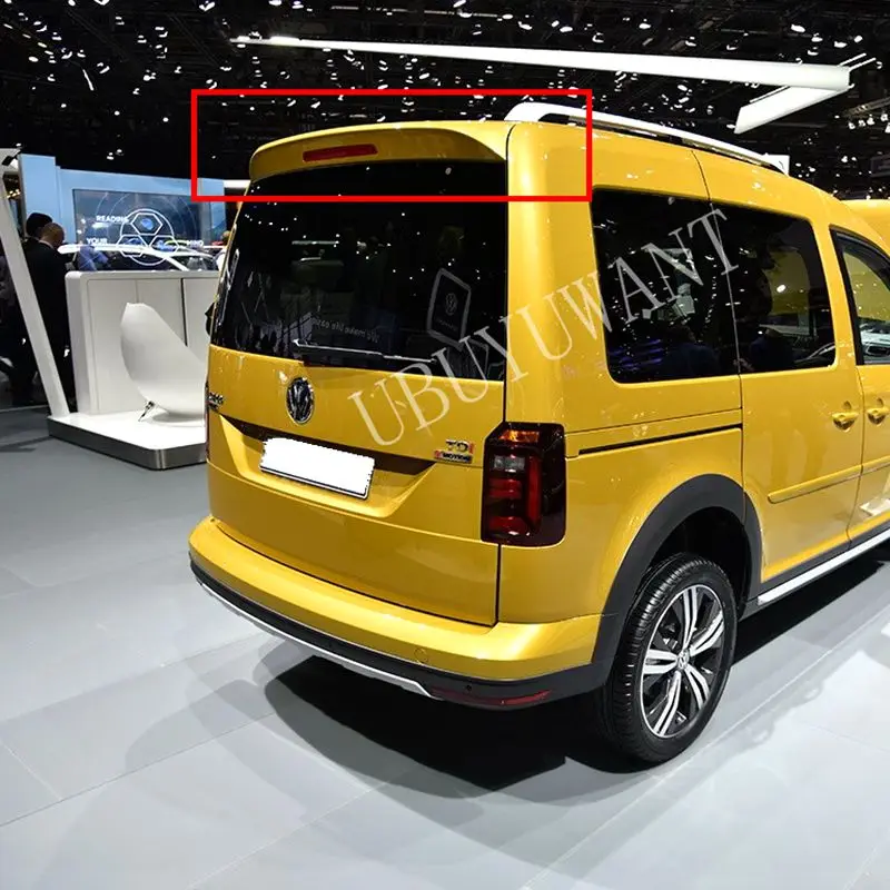 

UBUYUWANT For Volkswagen Caddy 2015 2016 2017 2018 2019 2020 High Quality ABS Material Gloss Black Rear Wing Spoiler
