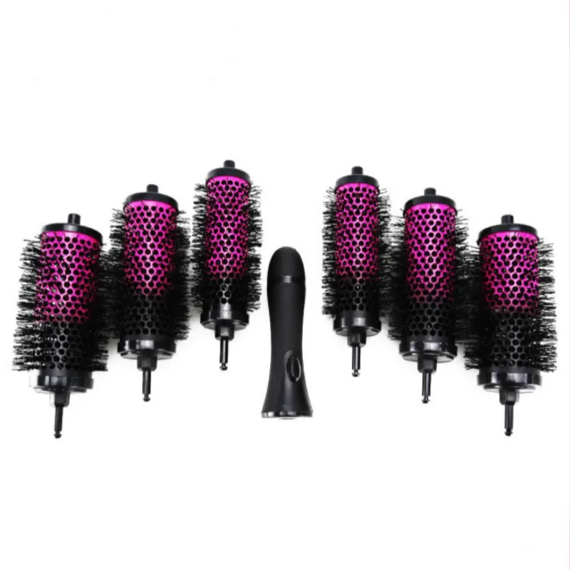 

Head Comb Combination Set: 6 Heads One Handle Three Sizes Styling Brush Professional Salon Home Hairdressing Comb Hair Care