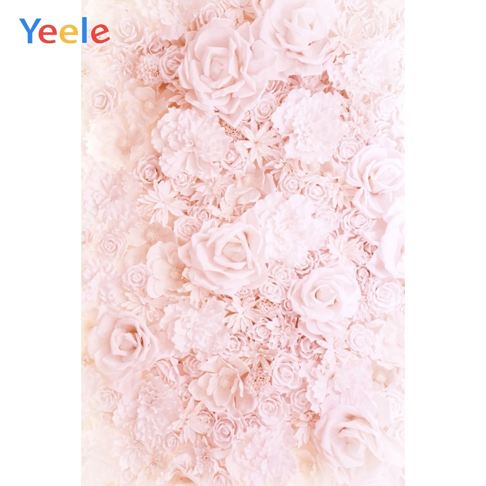Фоны Yeele для свадебной фотосъемки с розовыми цветами и розами декор вечеринки