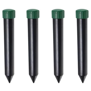

4-Piece Sonic Mouse Chaser-Insect Repellent, Scared Mole, Voles, Gophers and Mice,Snake Repellent for Outdoors
