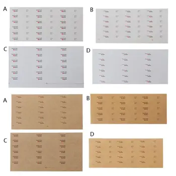 

100Pcs Handmade Paper Necklace Ring 14K S925 Stickers Jewelry Price Display Card