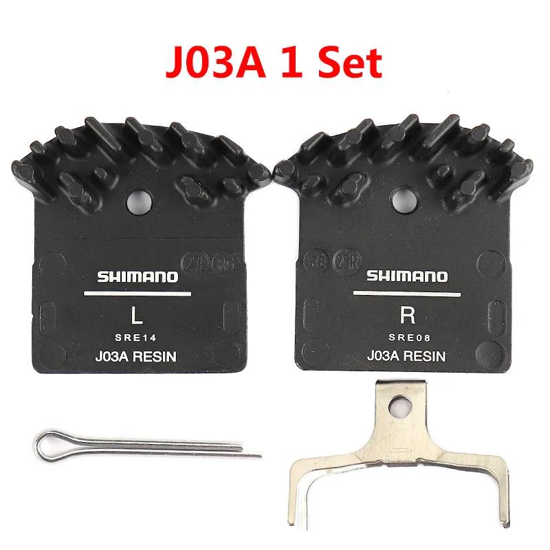 SHIMANO дисковые Тормозные колодки DEORE XT SLX DEORE J03a Смола Ice Tech J04C Металл Ice Tech тормозные колодки MTB Горный сиденья для велосипеда - Цвет: J03A 1Set