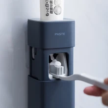 Automatische Zahnpasta Spender Wand Montieren Staub-proof Zahnbürste Halter Hause Bad Wasserdichte Faul Zahnpasta Squeezer Tool