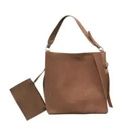 Модная женская сумка из нубука на одно плечо, большая Вместительная женская сумка, женская сумка t158968
