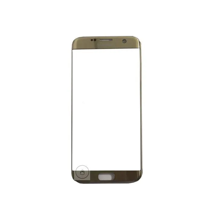 S7Edge внешний экран для samsung Galaxy S7 Edge Передняя сенсорная ЖК-панель дисплей из стекла крышка объектива телефон Ремонт Замена частей - Цвет: Золотой