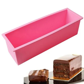 

1200ml Rectangle Silicone Mold Brick Soap Pastry Toast Bread Loaf Cake Bakeware Large Kitchen Bathroom Tool