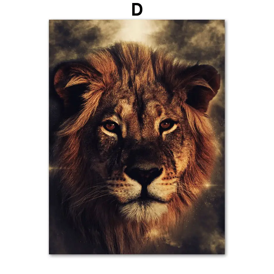 Watercolor-Wolf-Lion-Eagle-Elephant-Wall-Art-Canvas-Painting-Nordic-Posters-And-Prints-Wall-Pictures-For (3)