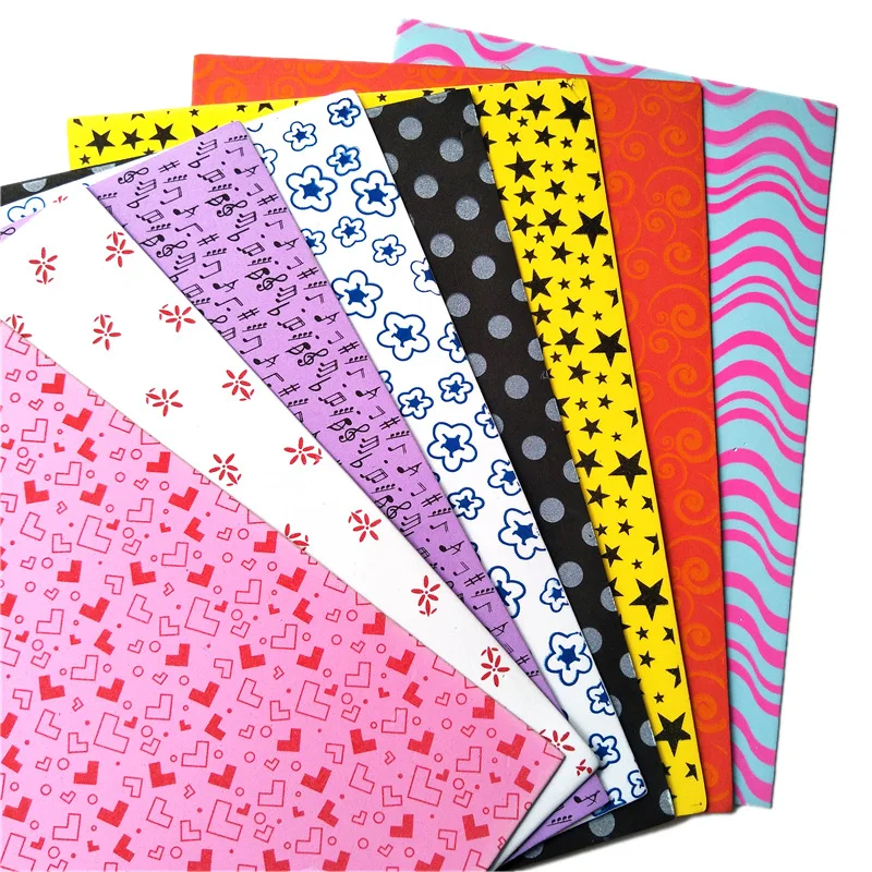 1.8mm Color Printed Sponge Eva Foam Paper Scrapbooking Crafts Kindergarten Handicraft Diy Materials Wedding Party Suppliers |
