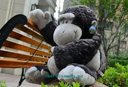 Гигантская большая обезьяна, плюшевая игрушка, мягкая дикая Горилла, друг, животные, подушка, подарок 3", Соник, ежик, эльф, игрушки на полке, плюшевые