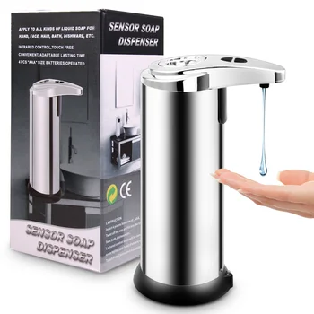 

Automatic Soap Dispenser Pump Infrared Motion Sensor Touchless Hands-Free Liquid Soap Washer Bottle for Bathroom Home 700 250ml