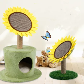 

Cat Climbing Tree Scratching Post Board Hanging Toy Activity Center Cat Jumping Standing Fram Cat Furniture Cat Toy
