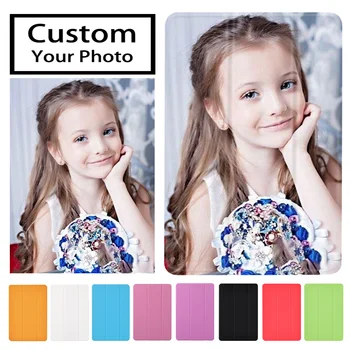 

Custom Name Photo iPad Pro 2020 Funda Leather PU Hard Back Cases Cover Protective For iPad 7th Generation Case Air 2 Case Mini 5