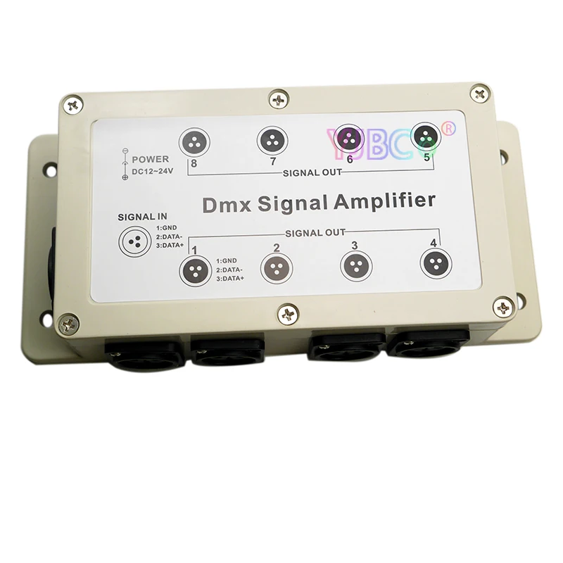 Релейный усилитель сигнала DC12V 24V 8 CH DMX512 сценическая лампа Интеллектуальный