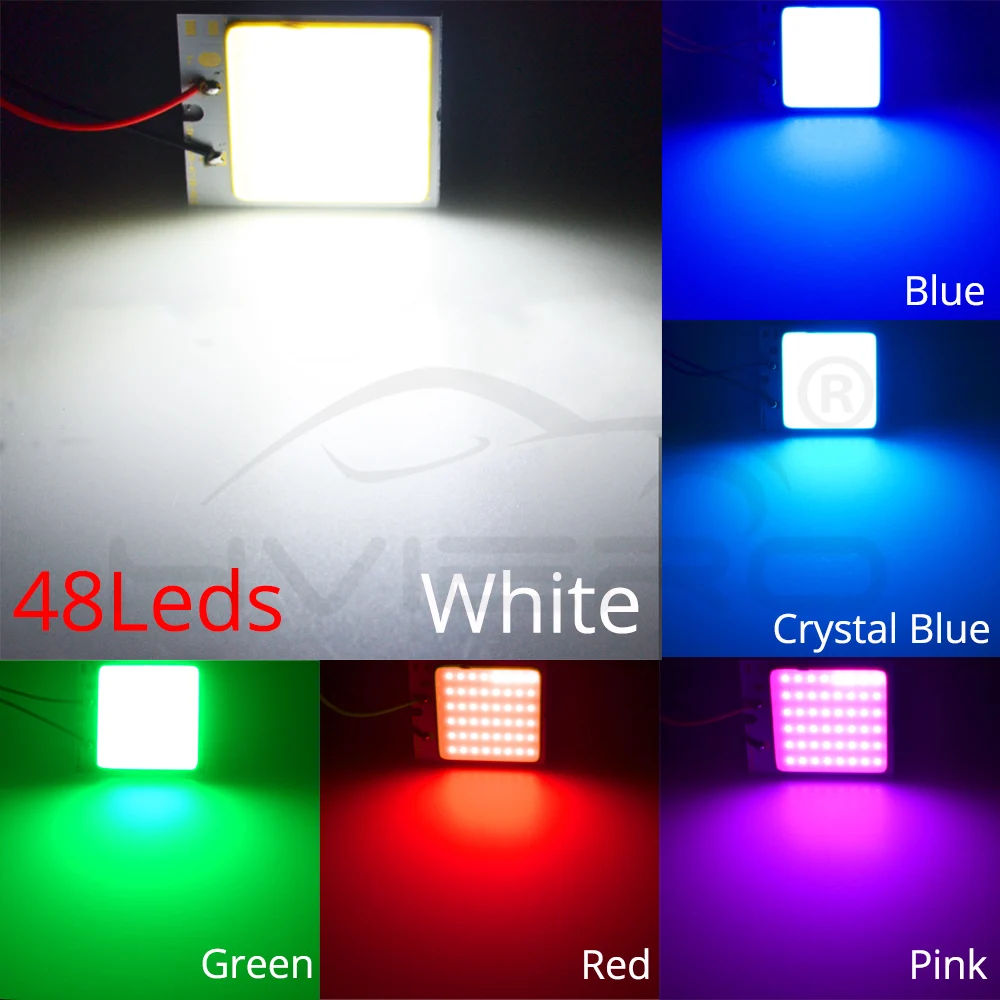 1 шт. красный белый C5W C10W 24 36 48Smd Cob Led панель Авто Чтение карта лампа светильник