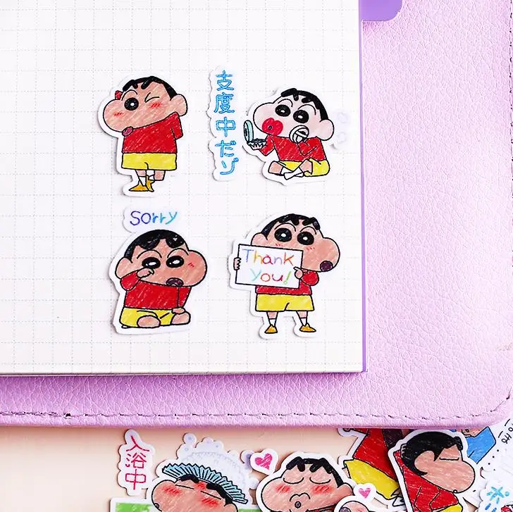 38 шт./упак. Прекрасный Мультфильм Crayon Shin-Chan наклейки Скрапбукинг этикетка-наклейка Дневник стикеры для альбомов классическая игрушка подарок
