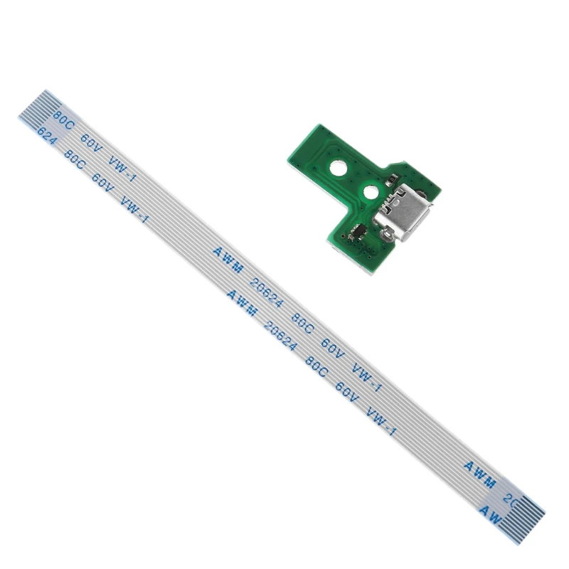 

USB Charging Port Board With 12 Pin Flex Cable For JDS-030 PS4 Controller