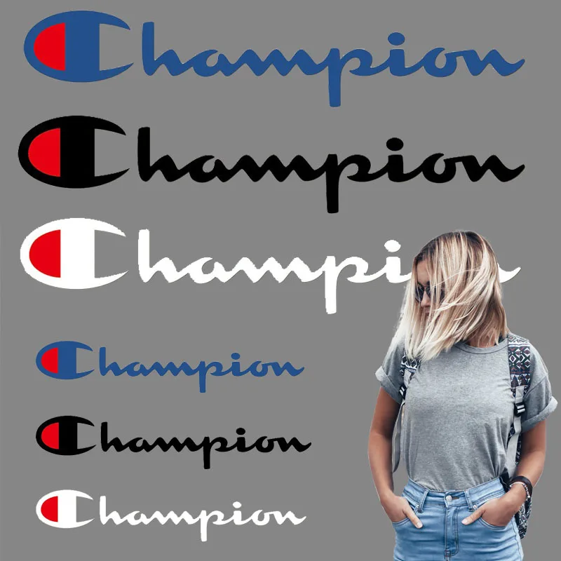 

Heat Transfer LOGO Championing Patch Clothing Decoration Trapping Decal Badge Ironing Stickers On Clothing Backpack Hoodies