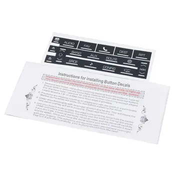 

Stereo Radio Navigation Button Repair Decals Sticker For 07-14 Cadillac Escalade Quickly fix faded worn out buttons