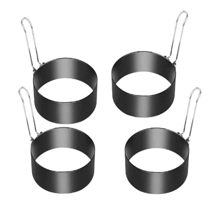 

4 Pack Egg Ring,Spray Is Not Sticky Omelet Mold,Non Stick Egg Ring Mold,Cooking Tool for Fried Egg