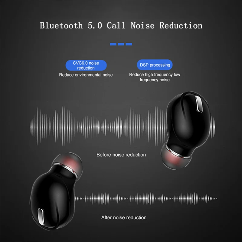 X9 TWS Bluetooth наушники Молодежная версия стерео мини беспроводная Bluetooth 5,0 гарнитура тяжелый бас музыкальные наушники для всех смартфонов