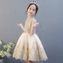 Детское платье принцессы г. стиль, цветочный костюм для мальчиков и девочек, танцевальный костюм для подиумов