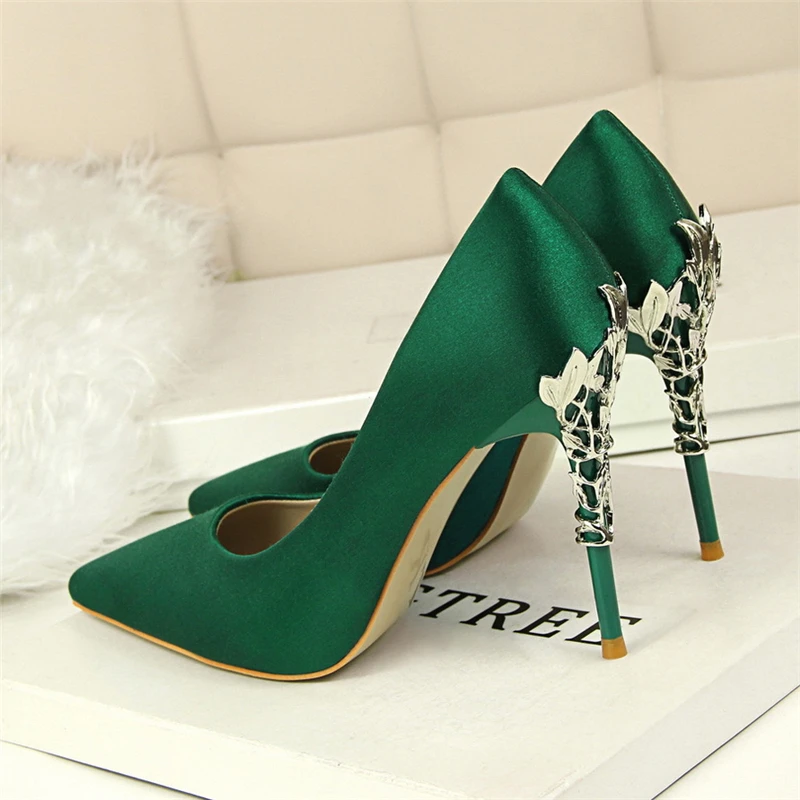 Pink Heels Pumps Women Shoes Stiletto Black High Heels Wedding Shoes Bride Pointed Extreme High Heels Elegant Shoes For Woman 5