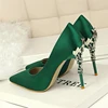 Pink Heels Pumps Women Shoes Stiletto Black High Heels Wedding Shoes Bride Pointed Extreme High Heels Elegant Shoes For Woman 5