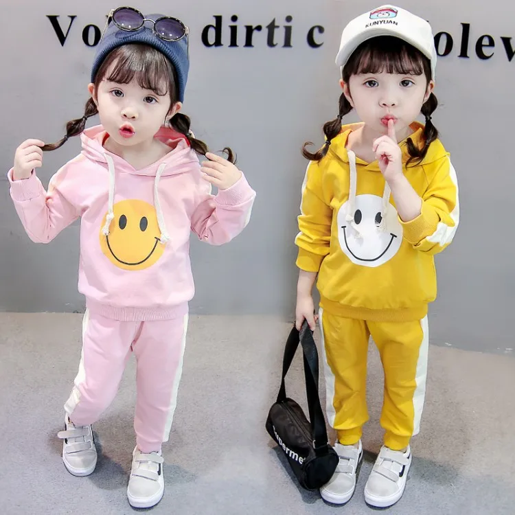 

Girls Autumn Set 2018 New Style 1-5-Year-Old Baby Girls Korean-style Western Style Spring And Autumn Sports Two-Piece Set Fashio