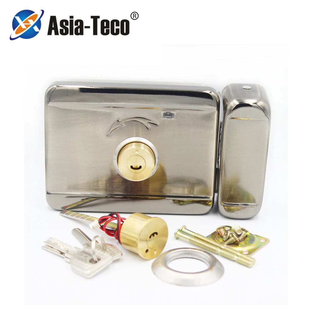 Electric Motor Lock Iron Gate Electronic Door Lock Access Control Lock Intelligent Lock Surface Drawing Good Quality