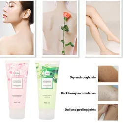 Exfoliating Scrub 220g Petal Aloe Refreshing Firming Body Deep Cleansing Facial Brightening Complexion Bath Salt Exfoliating