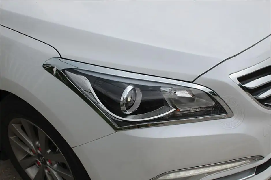 ABS Хром Передняя фара автомобиля+ задний фонарь Крышка лампы отделка для Hyundai Mistra