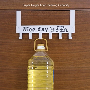 

New 6 hooks Stainless Steel Key Bags Coat Hook Strong Iron Hanging Hook Bathroom Kitchen Door Back Hanger Hook Home Organizer