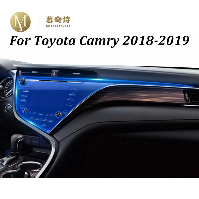 Защитная пленка для экрана навигатора Toyota Camry 2018 2019 закаленное стекло