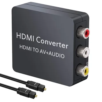 

HDMI to RCA Converter 1080P HDMI to RCA AV CVBS Composite Video o Converter HDMI to Optical Toslink SPDIF