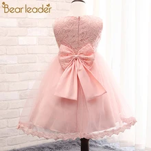 Bear Leader/Вечерние платья г. Высококачественное платье для девочек платья для дня рождения с большим бантом детское бальное платье принцессы, детское свадебное платье