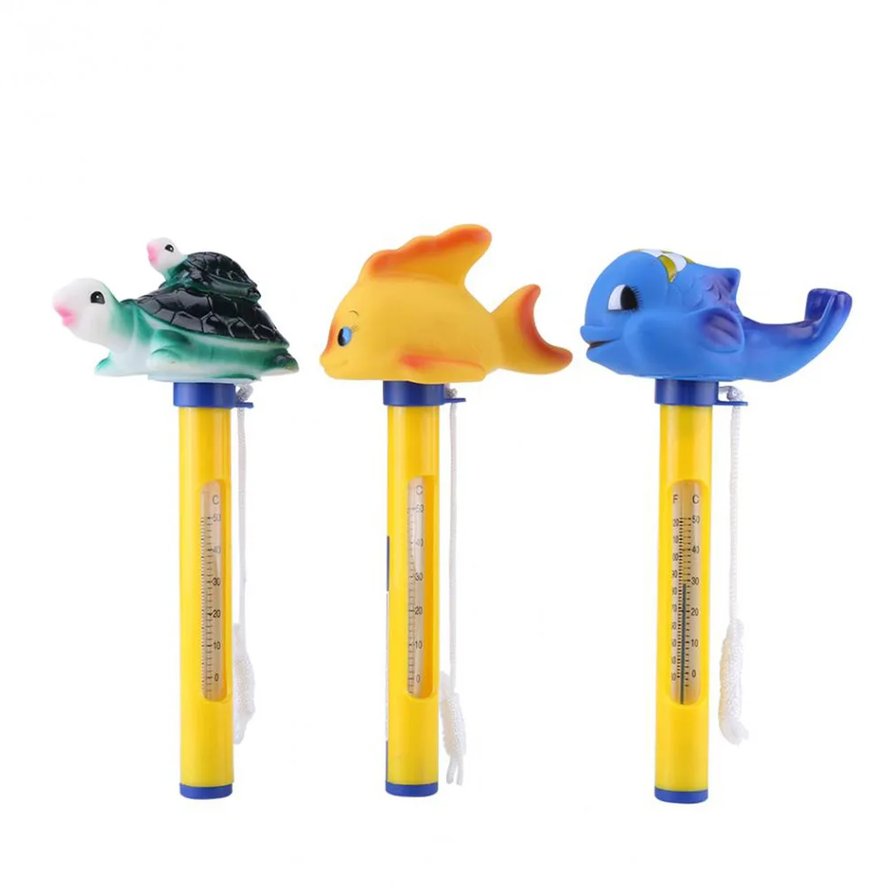 

Cute Animal Pattern Floating Water Thermometers For Swimming Pools Spas Hot Tubs Pool Water Sensor Thermometer Lovely Cartoon