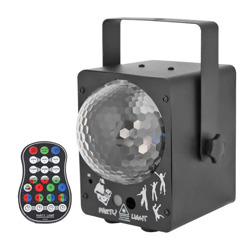 

Laser Projector LED Stage Light Sound Activated Disco Lighting Ball Lamp