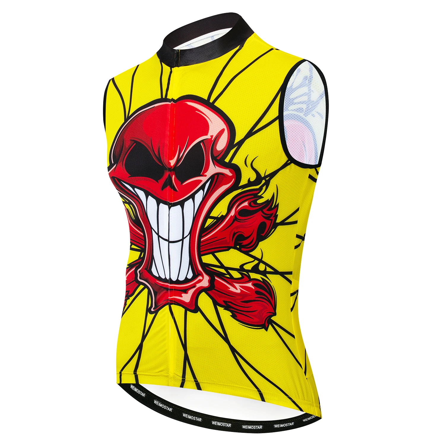 

Men Cycling Vest MTB Bicycle Summer Bike Sleeveless Jersey Breathable Mesh Ropa Maillot Ciclismo Bike Tops downhill Reflective