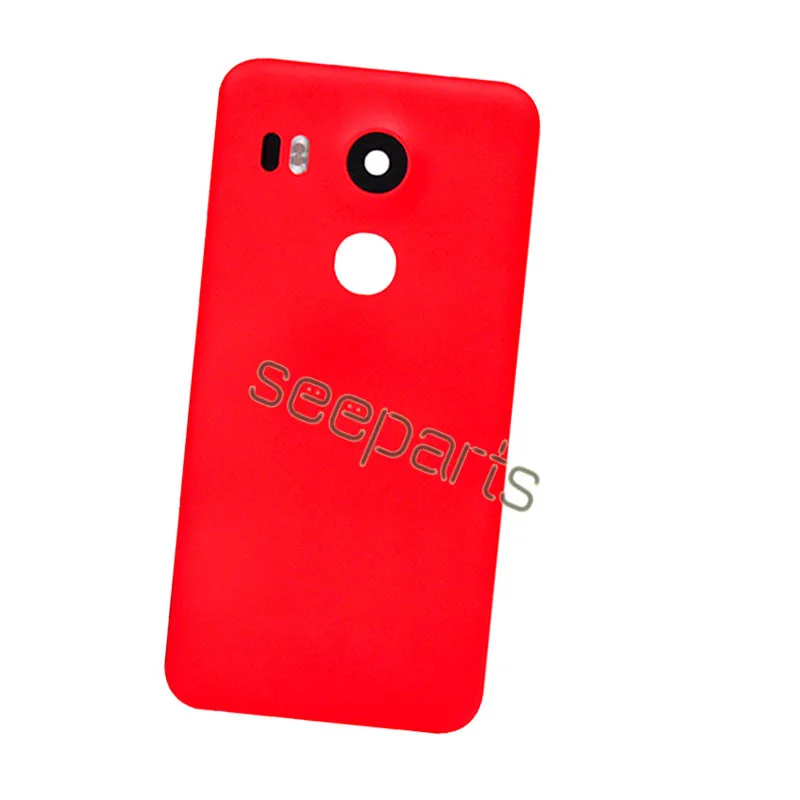 For 5 2 LG Google Nexus 5X Back Battery Cover Rear Door Housing Case Replacement Parts 4