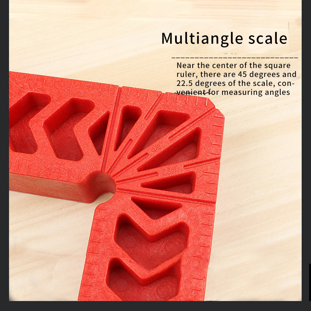 Пластиковая линейка под прямым углом 90 градусов 3 дюйма 4 дюйма 6 дюймов деревообрабатывающий инструмент дополнительный локатор угловой держатель детали ручного инструмента