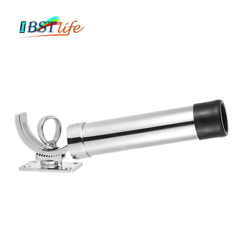 Adjustable Removable Deck Mount stainless steel 316 fishing rod rack holder pole bracket support for boat and yacht fishing