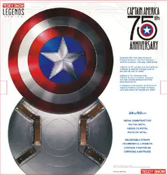 So cool Legends Капитан Америка 75-летний юбилей 1:1 металлический щит в наличии
