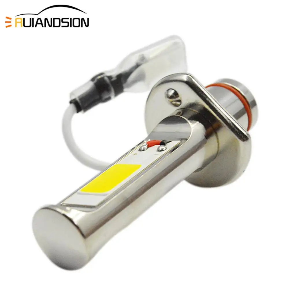 

2pcs Top quality 80W COB LED Car Fog Lamp Replacement Bulb Automobile Driving Running Tail Lights Yellow AC/DC 10-30V 600lm