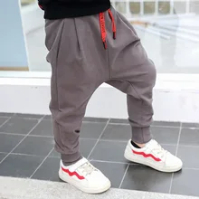 Детские брюки сагги с надписями, Осенняя новая стильная весенняя одежда в Корейском стиле для мальчиков, повседневные длинные штаны для 0-5 лет