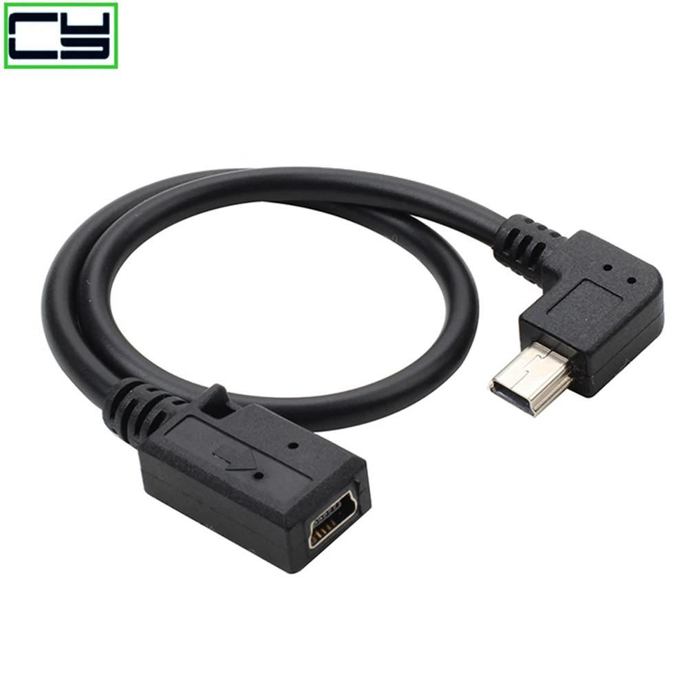 90 Degree 4 angle mini USB Female to Mini B 5 Pin Male cable Adapter