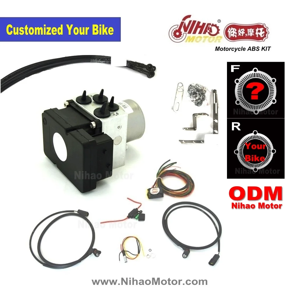 06 Motocicleta Abs Sistema De Freio Universal Kit Antibloco Peças Diy