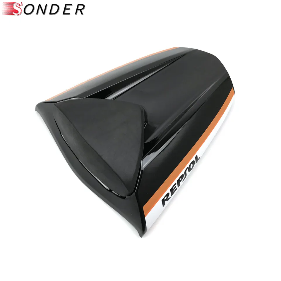 Для Honda CBR300R CBR300F 2013 мотоцикл Mototcycle сиденье капот Solo крышка заднего сиденья капот CBR300 300 CBR R F 13 14 15 - Цвет: Black-repsol